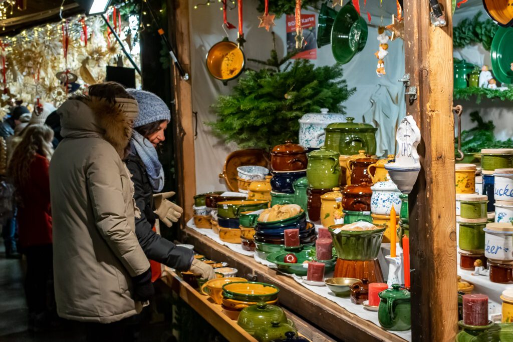 Shopping at Munich's Christmas Market
