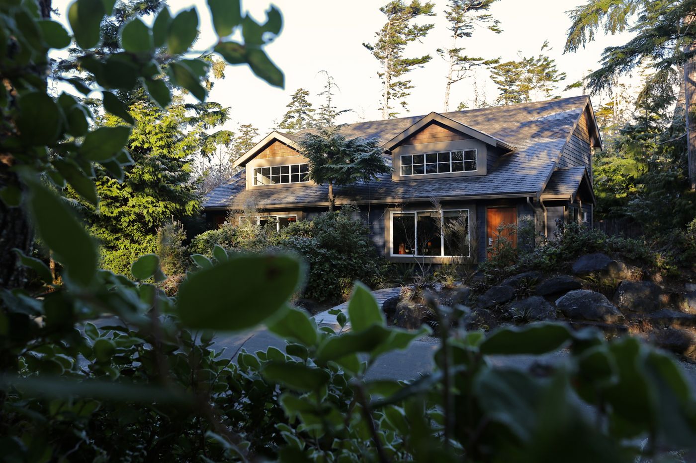 Tofino boende Long Beach Resort Rainforest stugor