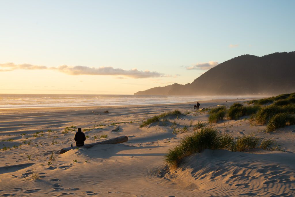 Sunsets on the beach are a must-do on any Oregon Coast road trip