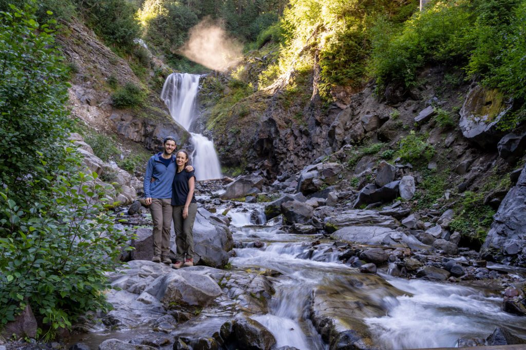 Bloucher Falls in Mount Rainier national Park