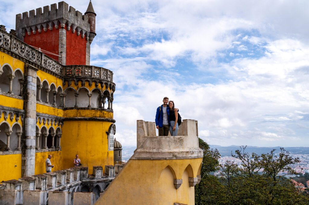 Visiting Pena Palace on a day trip from Lisbon to Sintra